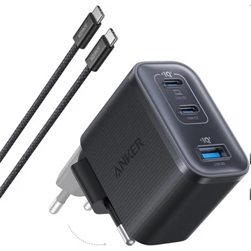 ANKER Nano Charger 70W 3 Port hálózati töltő fekete (A121AL11)