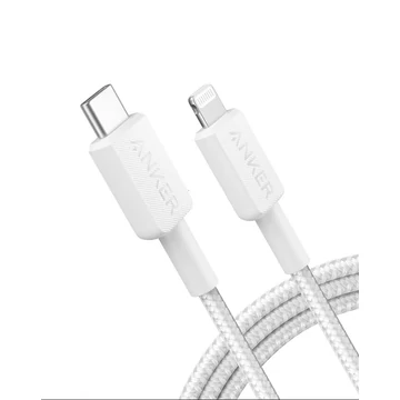 Anker 322 USB-C -  Lightning töltő- és adatkábel 1.8m fehér (A81B6G21)