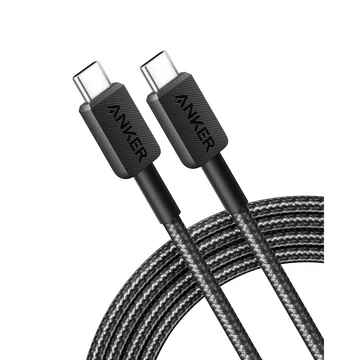 Anker 322 USB-C kábel 0.9m fekete (A81F5G11)