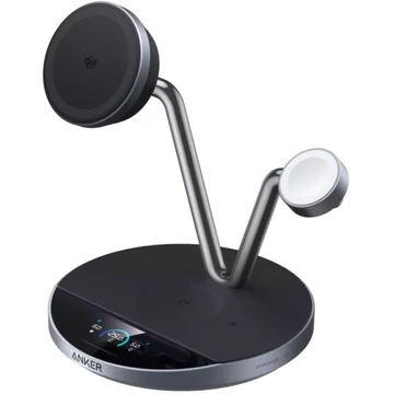 Anker Prime MagGo AirCool 3in1 vezeték nélküli töltő 25W fekete (B25X7G11)