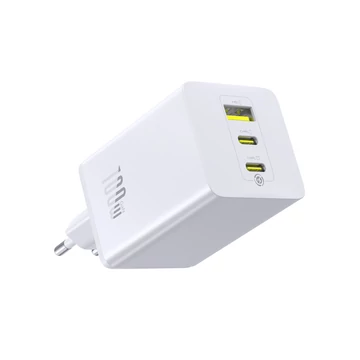Baseus EnerFill FE11 gyorstöltő 2xUSB-C 1xUSB-A 100W fehér (P10182102213-00)