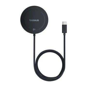 Baseus Simple Mini4 Magnetic vezeték nélküli töltő 15W, fekete (P10273300121-00)