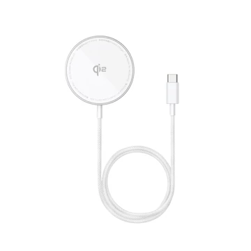 Baseus Simple Mini4 Air mágneses vezeték nélküli töltő Qi2 15W, ezüst (P10278200S11-00)
