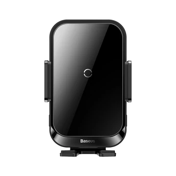 Baseus Halo Electric szellőzőrácsra rögzíthető vezeték nélküli autós telefon gyorstöltő fekete (SUDD000001)