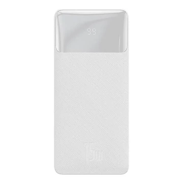 Baseus Bipow Powerbank, 30000mAh, 15W (fehér)