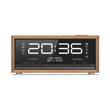 CARNEO C100 Rádió DAB+ FM BT ébresztő OLED Fa (8588007861913)