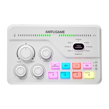 Fifine SC8W RGB játék keverő audiomixer fehér