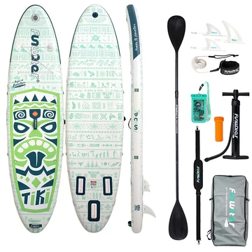 FunWater Tiki SUP szörfdeszka 3.2m zöld-fehér (SUPFW05D)