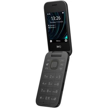 HMD 2660 FLIP 4G TA-1711 Dual-Sim kártyafüggetlen mobiltelefon fekete (1GF033CPH1L04)
