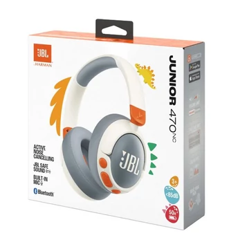JBL JR470NC Bluetooth fejhallgató gyerekeknek fehér (JBL-JR470NC-WHT)