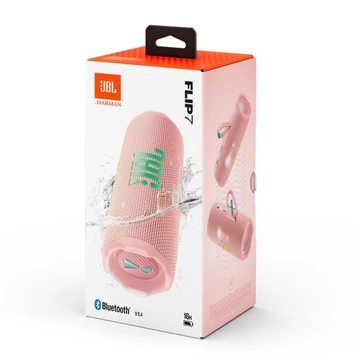 JBL Flip 7 hordozható Bluetooth hangszóró rózsaszín (JBLFLIP7PNK)