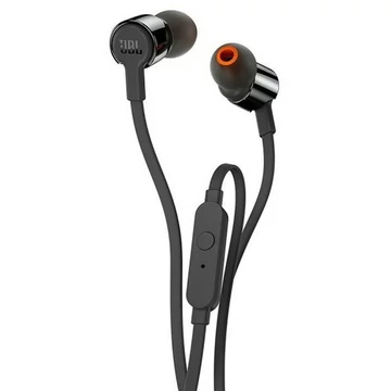 JBL Tune 210 cezetékes mikrofonos fülhallgató fekete (JBLT210BLKE)