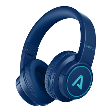 LAMAX GlowKid1 Blue Bluetooth gyerek fejhallgató kék (8595724902928)
