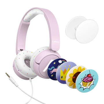 LAMAX SoundKid1 Pink Bluetooth gyerek fejhallgató rózsaszín (LXOHMSOKI01PA)