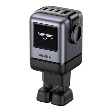 UGREEN Nexode RG (Robot GaN) hálózati töltő, 3x USB-C + USB, 100W fekete (45515B)