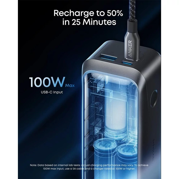 Anker Prime PowerBank 20000mAh 220W ezüst (A110BH11)