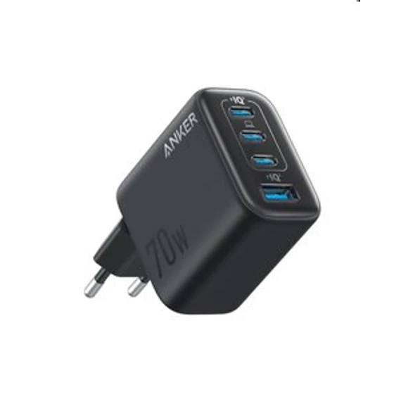 Anker Zolo Charger 70W 4-port PD 3.0 fali töltő fekete (A121CG11)