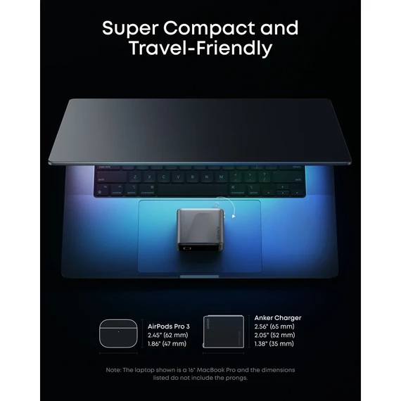 Anker Prime Charger 3xUSB-C 160W hálózati töltő (A2687341)