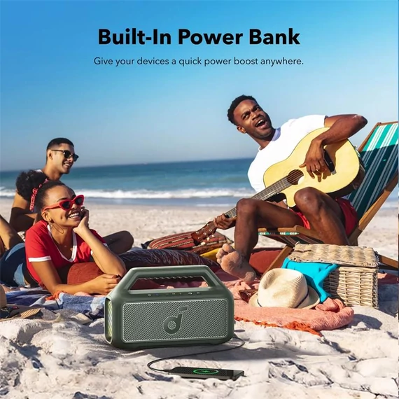 Anker Soundcore Boom 2 Bluetooth hangszóró zöld (A3138061)