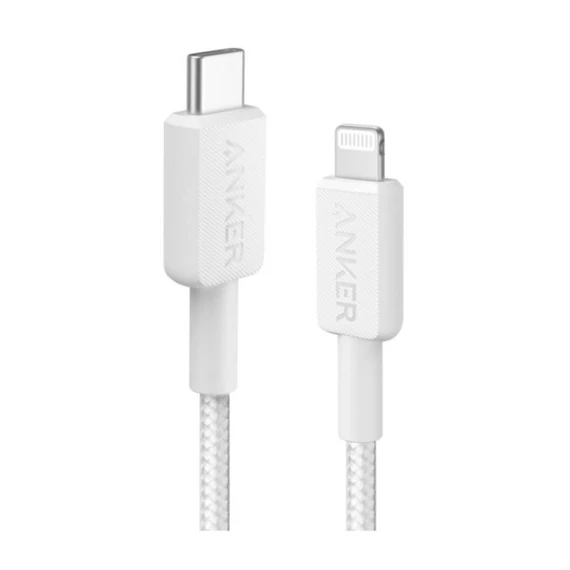 Anker 322 USB-C -  Lightning töltő- és adatkábel 0.9m fehér (A81B5G21)
