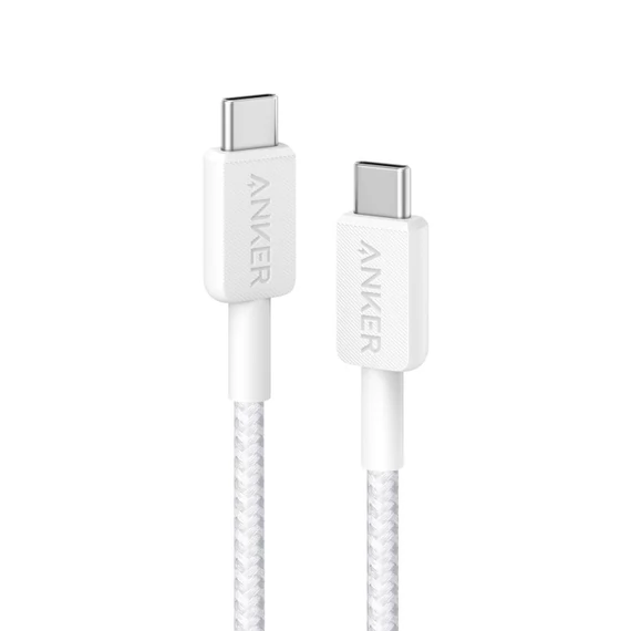 Anker 322 USB-C kábel 0.9m fehér (A81F5G21)