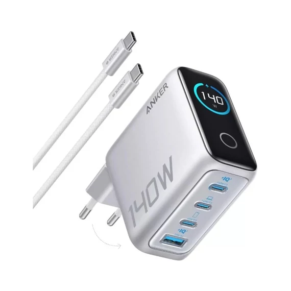 Anker fali töltőadapter 140W USB-C kábellel (B2697G41)
