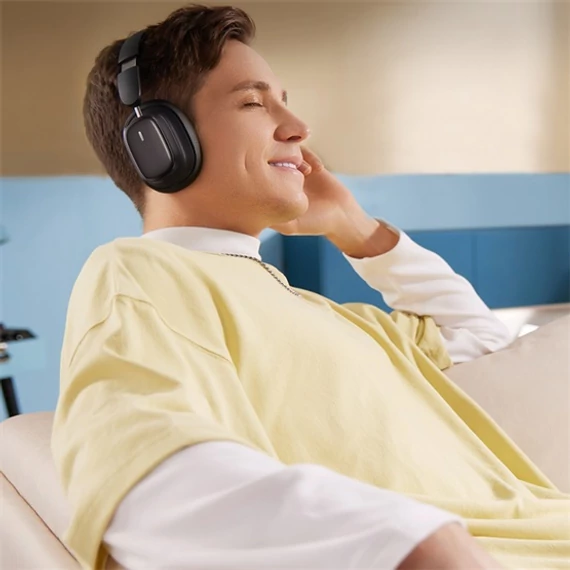 Baseus Bowie H1i Noise Cancelling Wireless Headphones Bluetooth fejhallgató fekete (A00050402113-00)