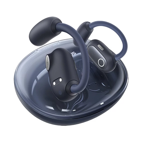 Baseus Eli Sport 1 Open-Ear True Wireless Earbuds Bluetooth fülhallgató fekete (A00064400121-00)