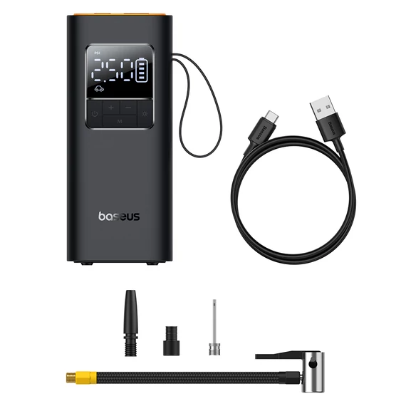 Baseus Super Mini Pro vezeték nélküli kompresszor fekete (C11159300111-00)