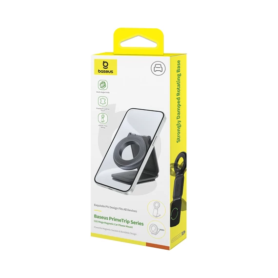Baseus PrimeTrip C02 Mega Magnetic műszerfalra rögzíthető telefontartó fekete (C40169002113-00)