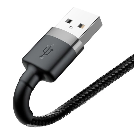 Baseus Cafule USB Type-A – iPhone Lightning 1.5A töltőkábel 2m fekete-szürke (CALKLF-CG1)