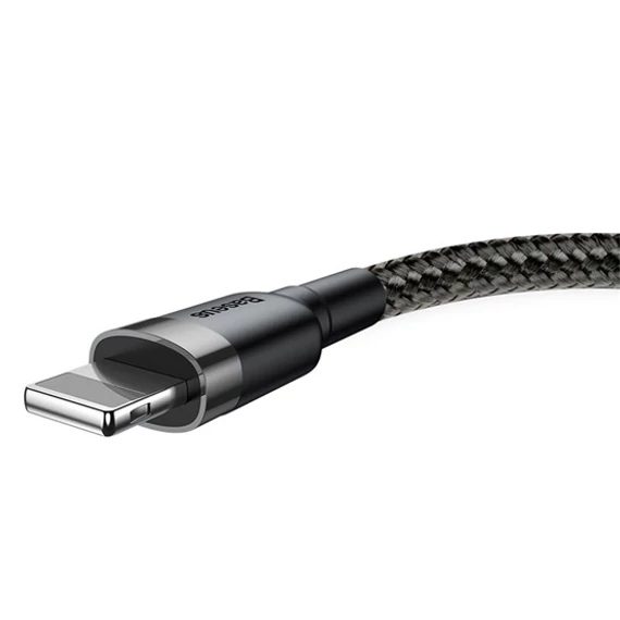 Baseus Cafule USB Type-A – iPhone Lightning 1.5A töltőkábel 2m fekete-szürke (CALKLF-CG1)