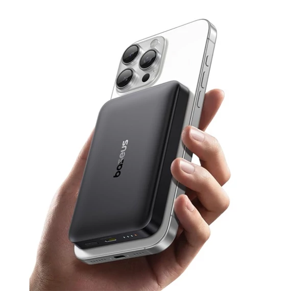 Baseus EnerFill FM12 Qi2i mágneses PowerBank 10000mAh 22.5W fekete (E0028500)