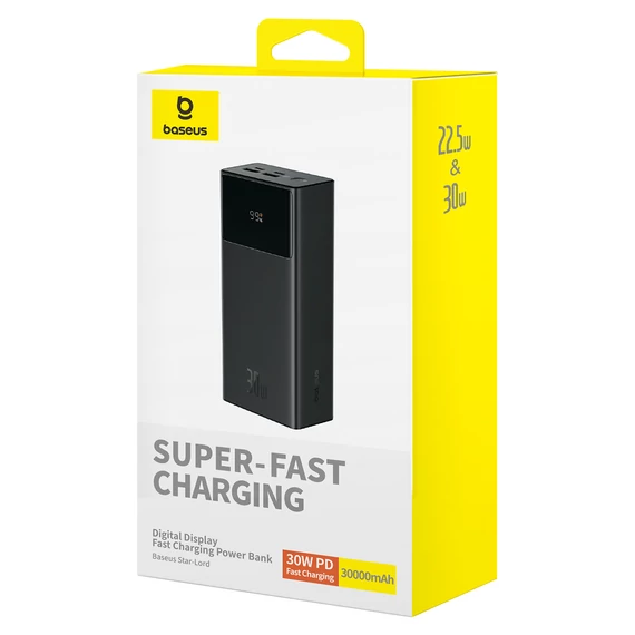 Baseus Star-Lord PowerBank 30000 mAh 30W fekete (P10022905113-00)