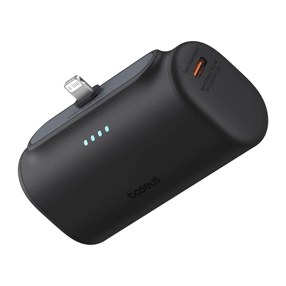 Baseus Compact 20W PowerBank 5000mAh Lightning fekete (P10068307113-00)