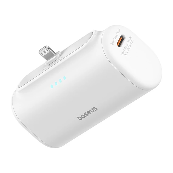 Baseus Compact 20W PowerBank 5000mAh Lightning fehér (P10068307213-00)