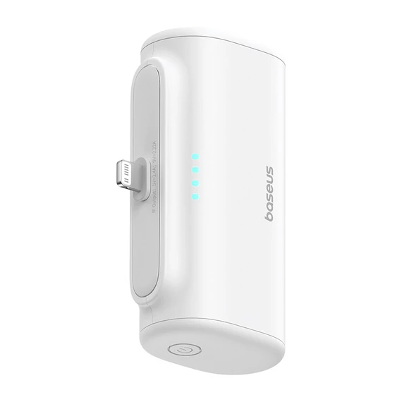 Baseus Compact 20W PowerBank 5000mAh Lightning fehér (P10068307213-00)