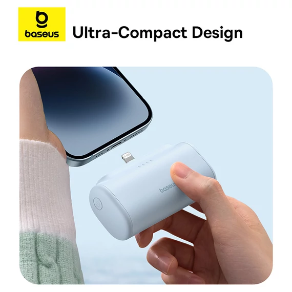 Baseus Compact 20W PowerBank 5000mAh Lightning kék (P10068307313-00)