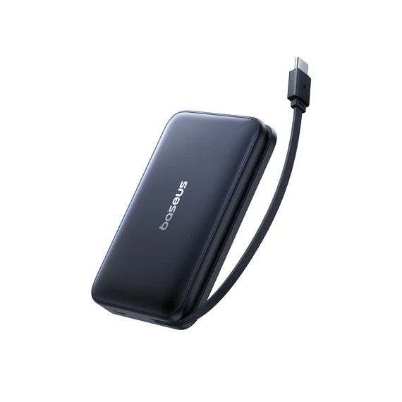 Baseus PicoGo Qi2 Magnetic vezeték nélküli powerbank 10000 mAh 27W fekete (P10076805123-00)