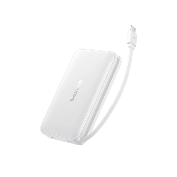 Baseus PicoGo Qi2 Magnetic Power Bank 10000mAh 27W fehér (P10076805213-00)