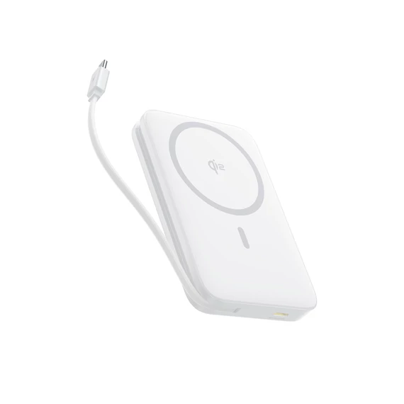 Baseus PicoGo Qi2 Magnetic Power Bank 10000mAh 27W fehér (P10076805213-00)