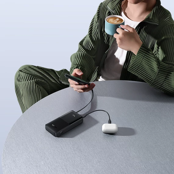 Baseus Bipow 2 PowerBank 20000 mAh 20W USB-C fekete (P10077101113-01)