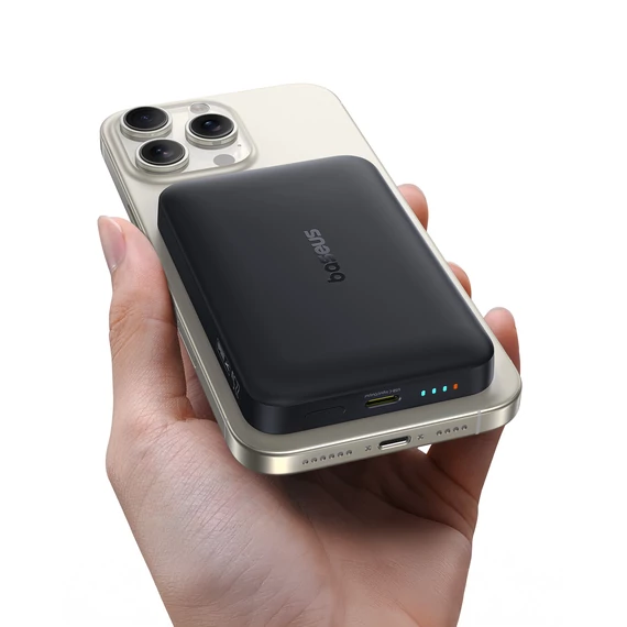 Baseus EnerFill FM11 Ultra Mini mágneses PowerBank 10000mAh 22.5W fekete (P1008210E123-00)