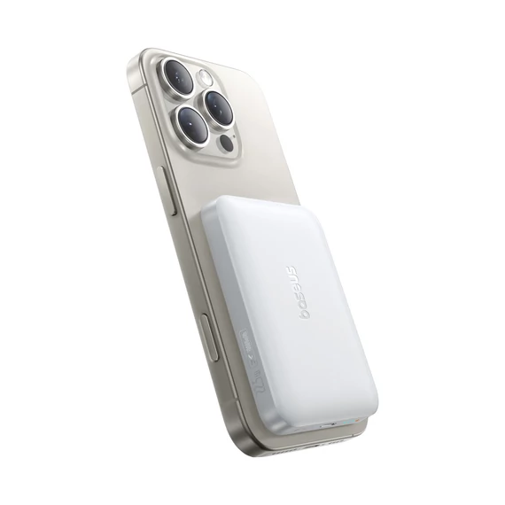 Baseus EnerFill FM11 Ultra Mini mágneses PowerBank 10000mAh 22.5W fehér (P1008210E213-00)