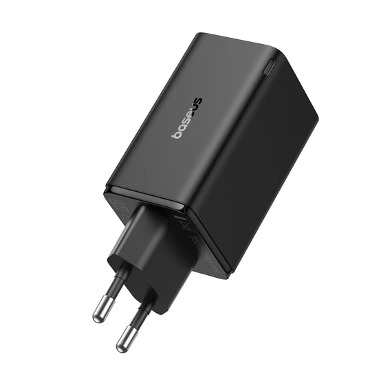 Baseus GaN6 Pro hálózati gyorstöltő 65W 2×USB-C + 2×USB-A fekete (P10162701113-00)
