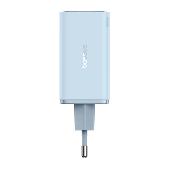 Baseus GaN6 Pro hálózati gyorstöltő 65W 2×USB-C + 2×USB-A kék (P10162701313-00)