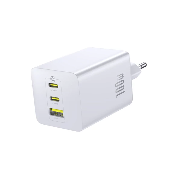 Baseus EnerFill FE11 gyorstöltő 2xUSB-C 1xUSB-A 100W fehér (P10182102213-00)