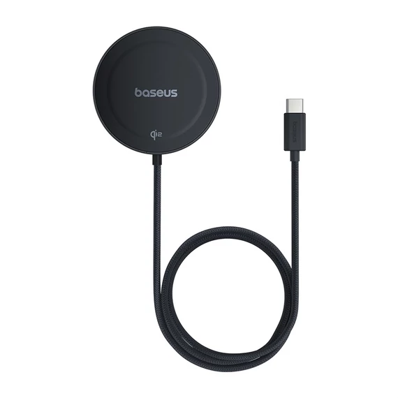 Baseus Simple Mini4 Magnetic vezeték nélküli töltő 15W, fekete (P10273300121-00)