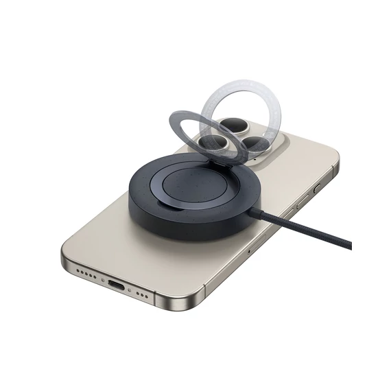 Baseus Simple Mini4 Magnetic vezeték nélküli töltő 15W, fekete (P10273300121-00)