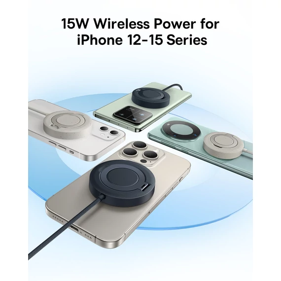 Baseus Simple Mini4 Magnetic vezeték nélküli töltő 15W, arany (P10273300G21-00)